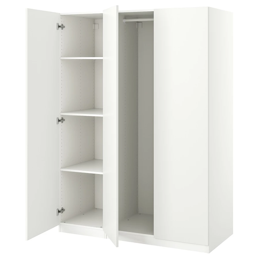 Гардероб - IKEA PAX/FORSAND/ПАКС/ФОРСАНД ИКЕА, 150x60x201 см, белый (изображение №1)