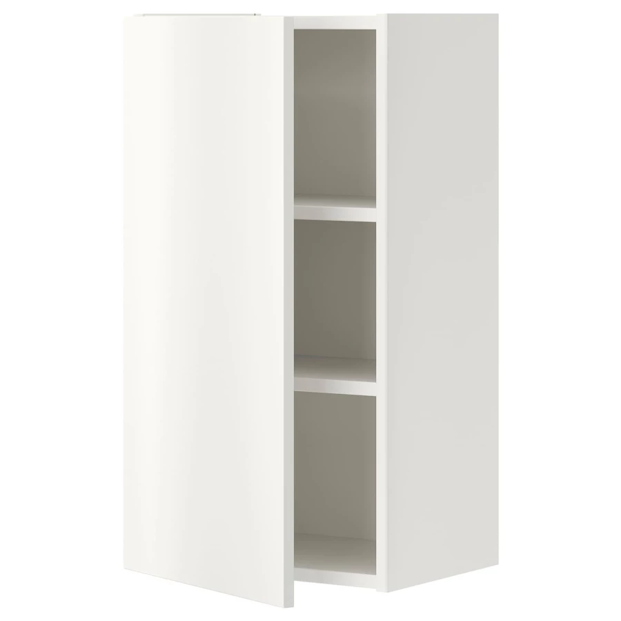 Кухонный навесной шкаф - ENHET IKEA/ ЭНХЕТ ИКЕА, 40х30х75 см, белый (изображение №1)