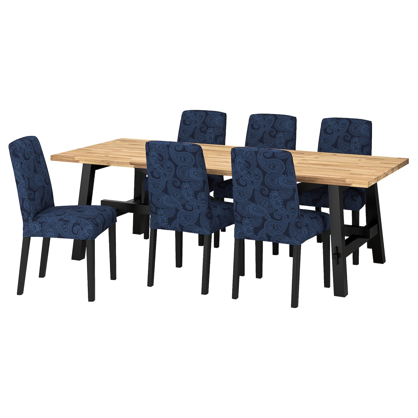 SKOGSTA / BERGMUND Стол и 6 стульев ИКЕА