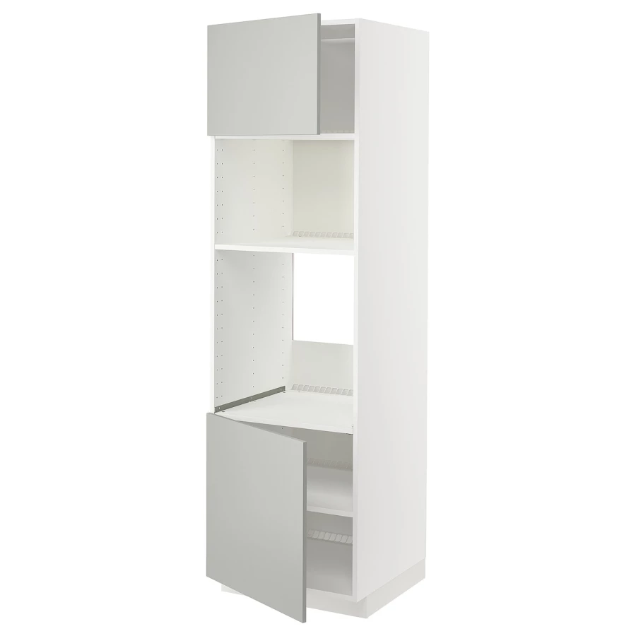 Шкаф - METOD IKEA/ МЕТОД ИКЕА,  208х60 см, белый/серый (изображение №1)