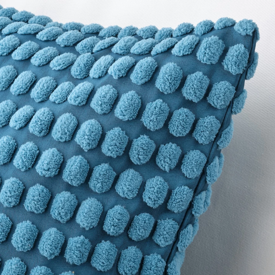 Чехол на подушку - SVARTPOPPEL  IKEA/ СВАРТПОППЕЛ ИКЕА, 50х50 см,  синий (изображение №3)