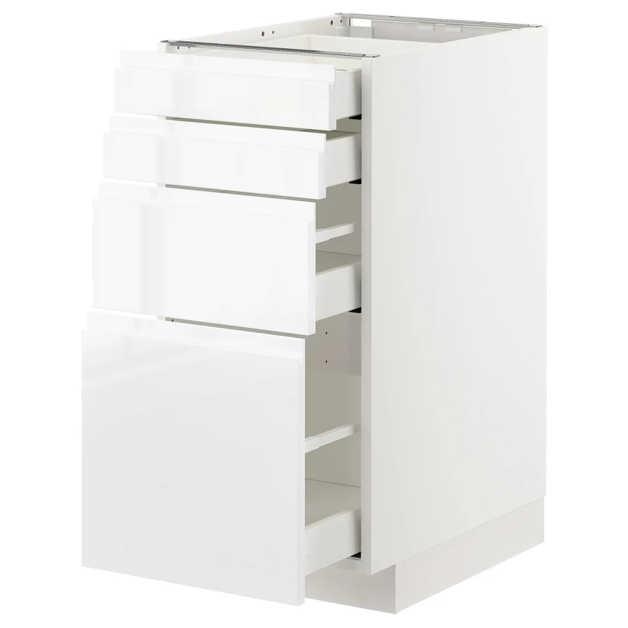 Напольный кухонный шкаф  - IKEA METOD MAXIMERA, 80x62,1x40см, белый, МЕТОД МАКСИМЕРА ИКЕА (изображение №1)
