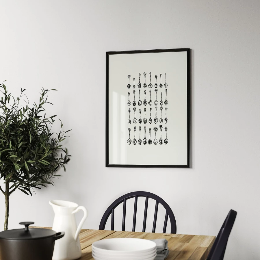 Картина в раме - IKEA KNOPPÄNG/КНОППЭНГ ИКЕА,  50х70 см, "Коллекция сувениров" (изображение №2)