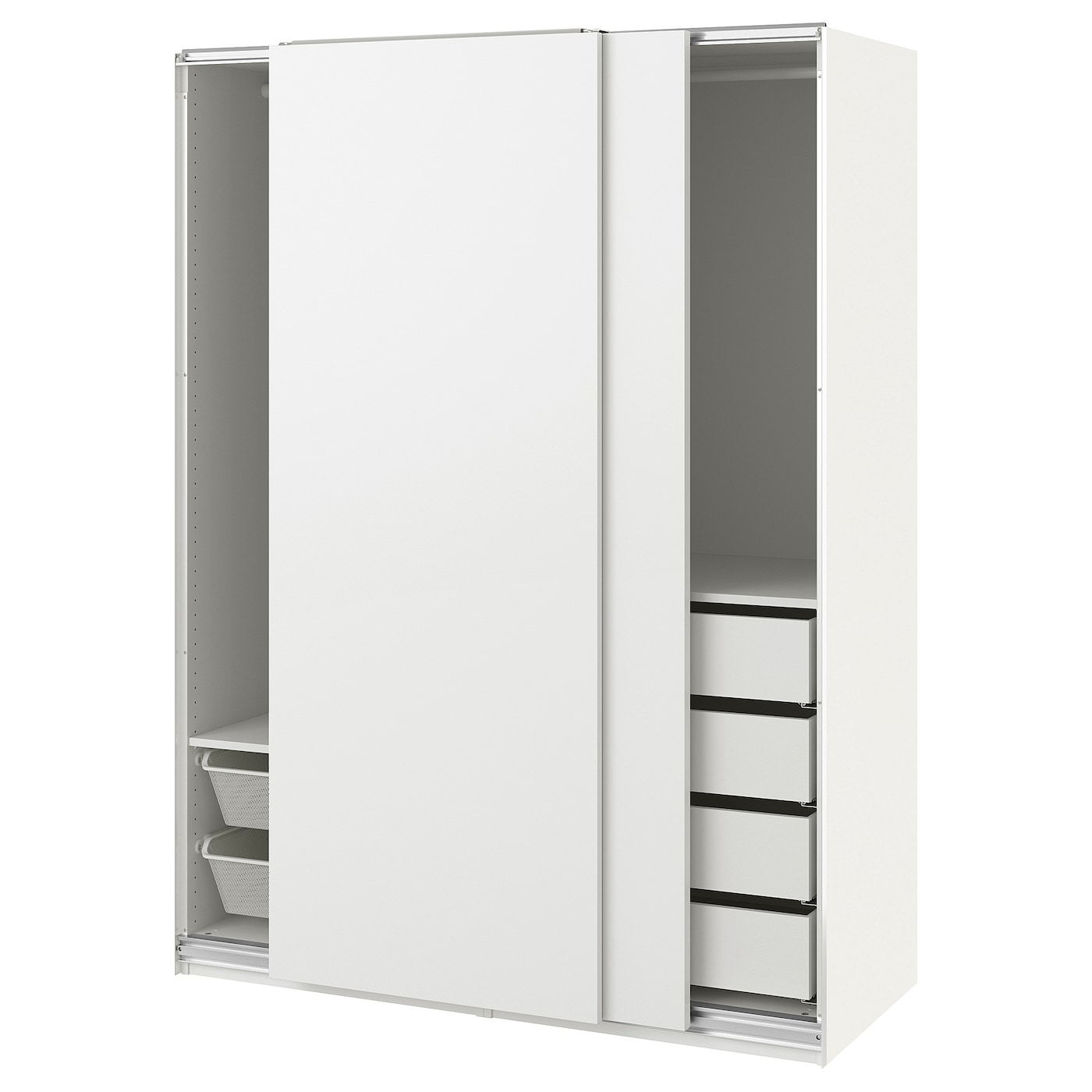 Шкаф - IKEA PAX/HASVIK/ПАКС/ХАСВИК ИКЕА, 66х150х201 см, белый