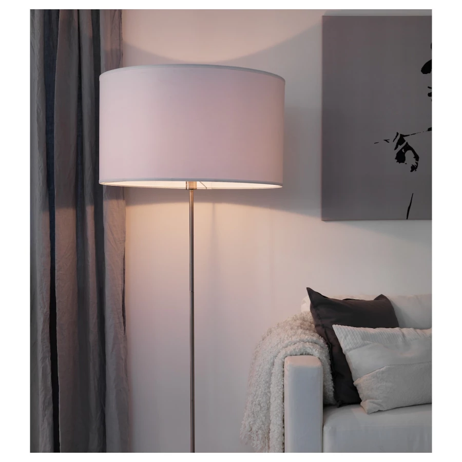 Абажур подвесного светильника - IKEA NYMÖ/NYMO/НИМО ИКЕА, 40х70 см, белый (изображение №5)