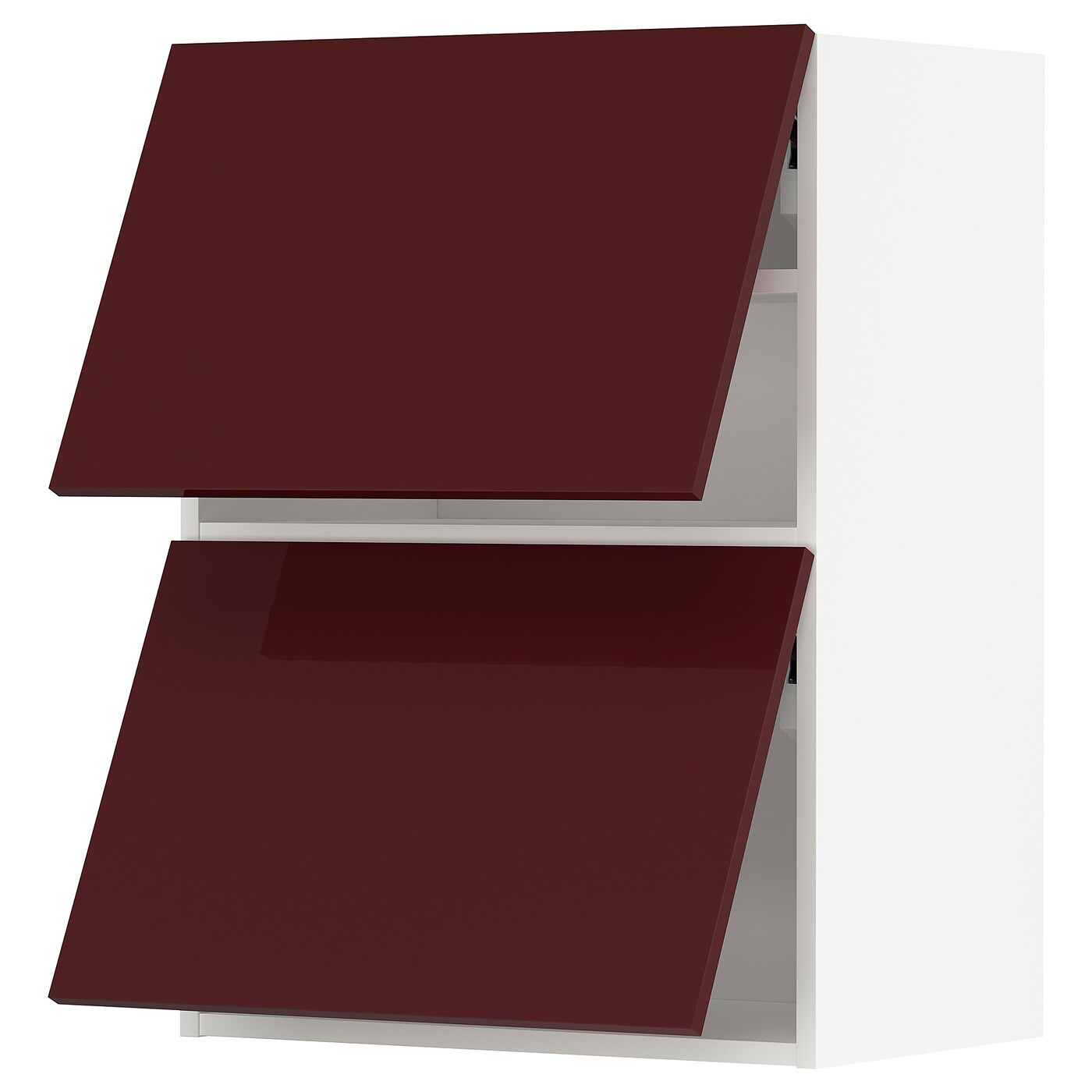 Настенный шкаф - METOD IKEA/  МЕТОД ИКЕА,  80х60 см, белый/красный