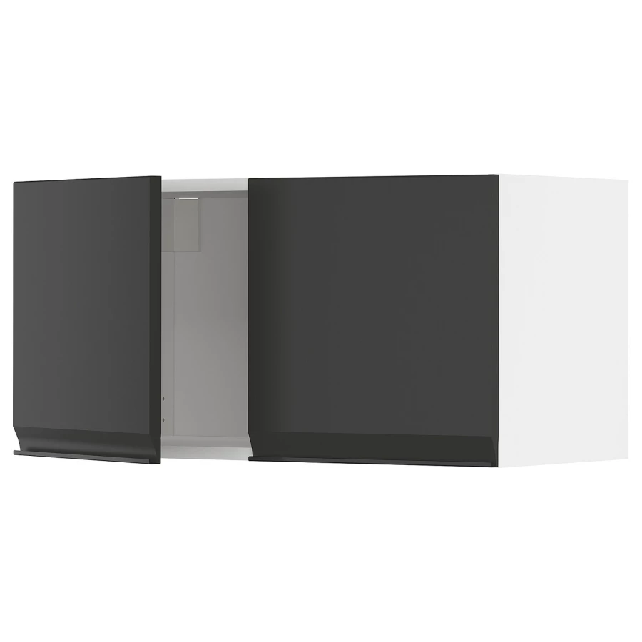 Навесной шкаф - METOD  IKEA/  МЕТОД ИКЕА, 40х80 см, белый/черный (изображение №1)