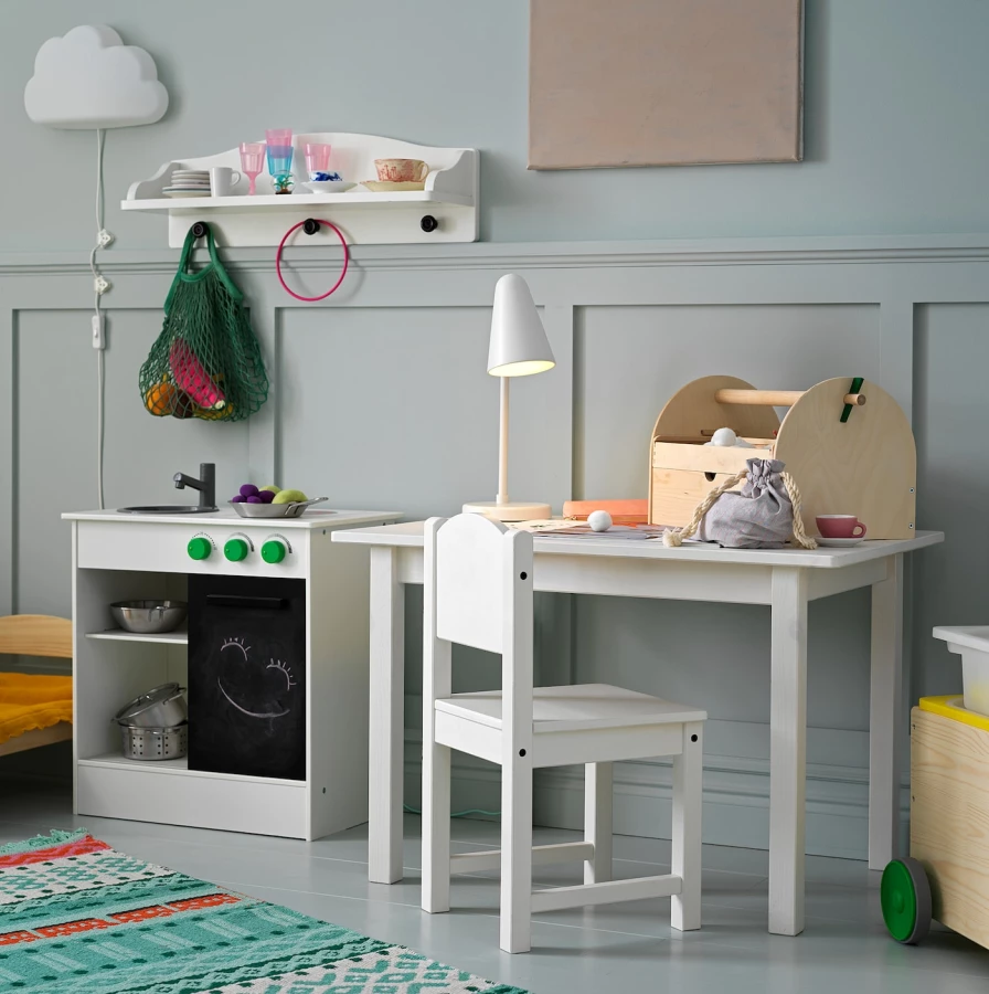 Стол детский - IKEA SUNDVIK/СУНДВИК ИКЕА, 76x50 см, белый (изображение №2)