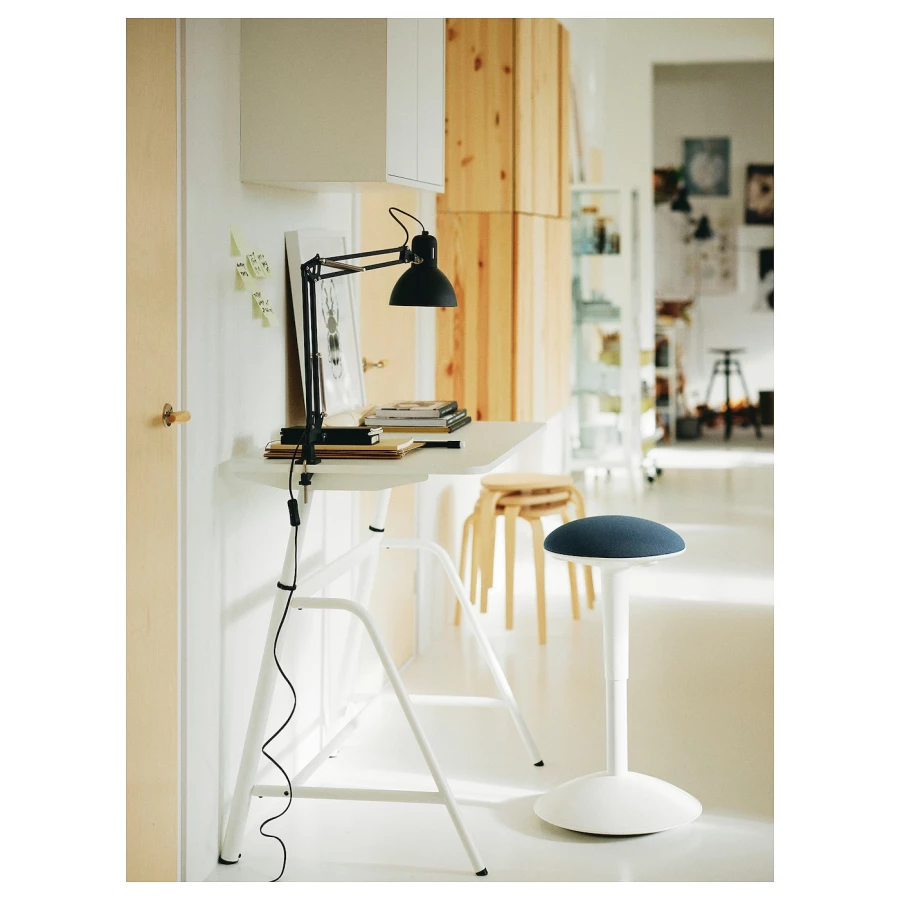 Стол регулируемый по высоте - IKEA GLADHÖJDEN/GLADHOJDEN, 100х60 см, белый,  ГЛАДХЁЙДЕН ИКЕА (изображение №3)