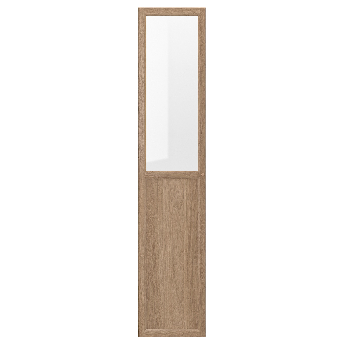 Стеклянная дверь - IKEA FORSBACKA/ФОРСБАКА ИКЕА, 40х192 см, светло-коричневый