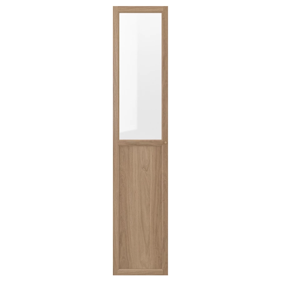 Стеклянная дверь - IKEA FORSBACKA/ФОРСБАКА ИКЕА, 40х192 см, светло-коричневый (изображение №1)