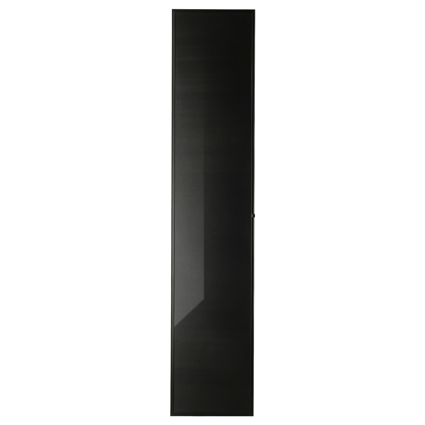 Стеклянная дверь - IKEA HÖGBO/HOGBO/ХЁГБО ИКЕА, 192х40 см, черный глянцевый