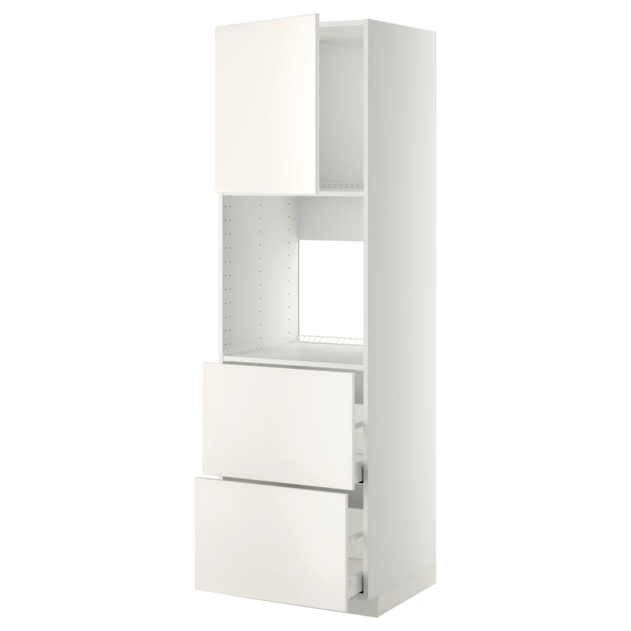 Модульный шкаф - METOD / MAXIMERA IKEA/ МЕТОД/МАКСИМЕРА  ИКЕА, 208х60 см, белый (изображение №1)