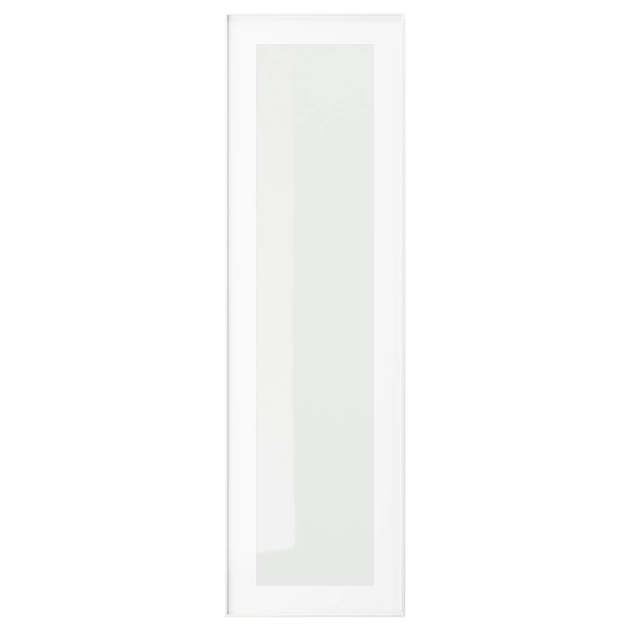 Дверца со стеклом - IKEA HEJSTA, 100х30 см, белый, ХЕЙСТА ИКЕА (изображение №1)
