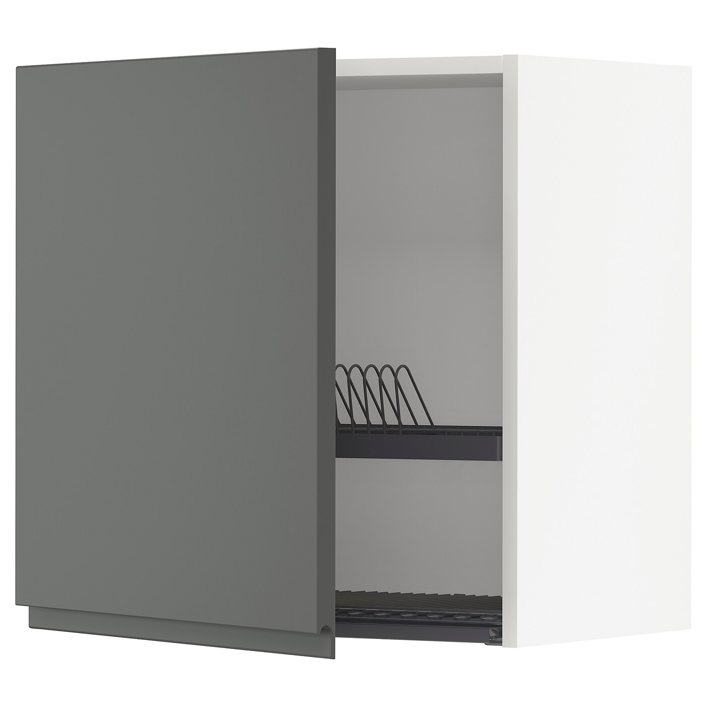 Навесной шкаф с сушилкой - METOD IKEA/ МЕТОД ИКЕА, 60х60 см, белый/серый