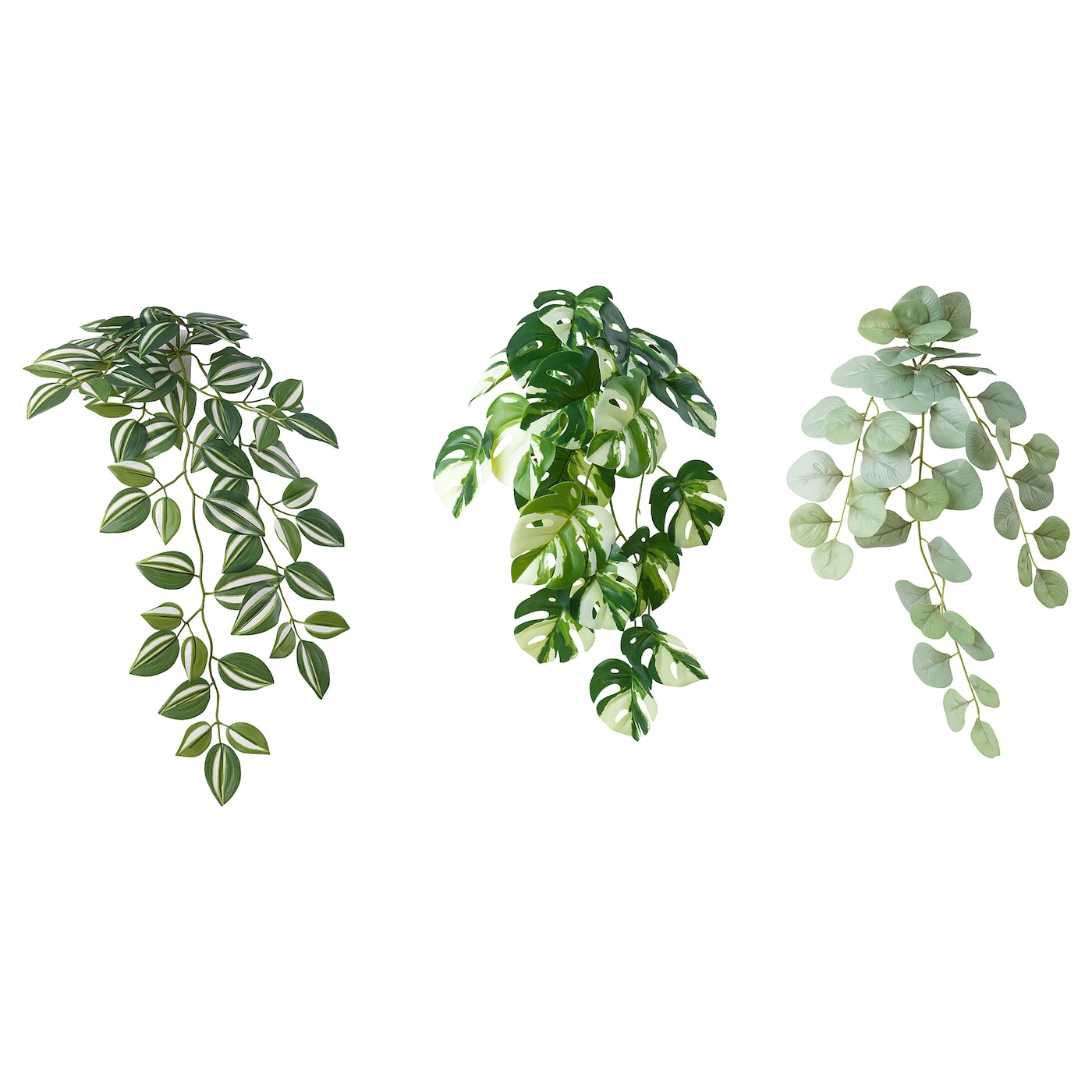 Искусственное растение, 3 шт. - IKEA FEJKA, зеленый, ФЕЙКА ИКЕА