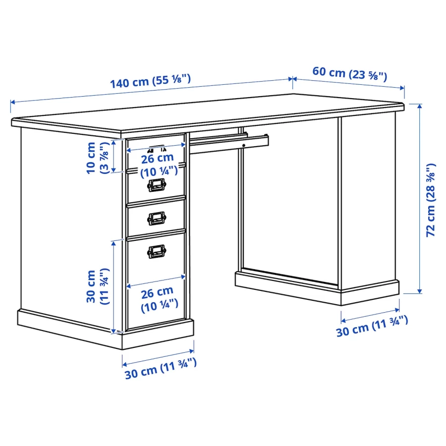 Комбинация письменного стола/шкафа и вращающегося стула - IKEA MULLFJÄLLET, бежевый/светло-серый, МУЛЛЬФЬЕЛЛЕТ ИКЕА (изображение №5)