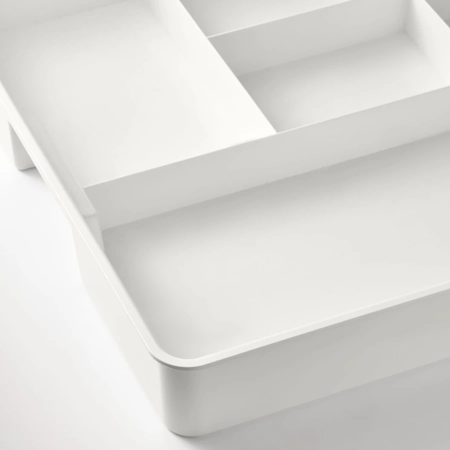 Лоток для столовых приборов - IKEA KUGGIS, 53х36 см, белый, КУГГИС ИКЕА (изображение №8)