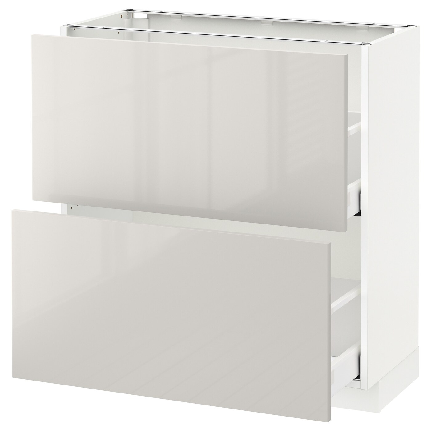 Напольный шкаф - IKEA METOD MAXIMERA, 88x39x80см, белый/светло-серый, МЕТОД МАКСИМЕРА ИКЕА