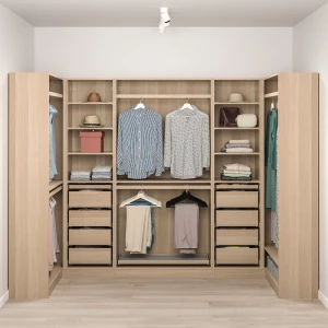 Второе фото. Угловой шкаф- PAX IKEA/ ПАКС ИКЕА, бежевый, 113/276/113x35x201 см