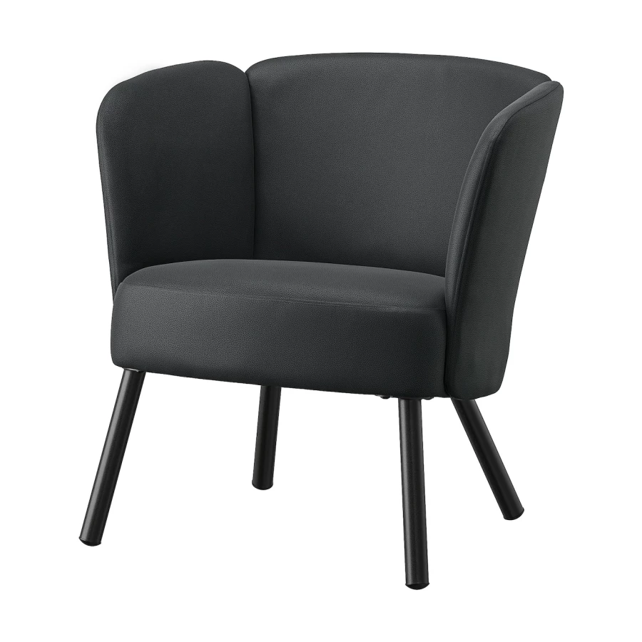 Кресло - IKEA HERRÅKRA/HERRAKRA/ХЕРРОКРА ИКЕА, 71х66х73 см, черный (изображение №1)