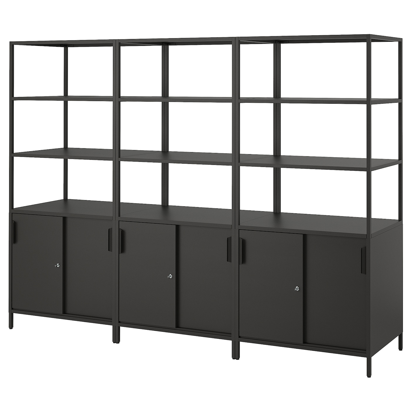 Шкаф - TROTTEN IKEA/ ТРОТТЕН ИКЕА,  240х180 см, черный
