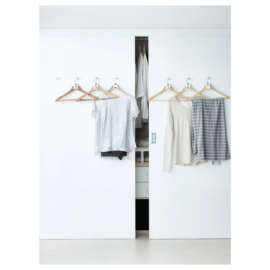 Вешалка для одежды - BUMERANG  IKEA/ БУМЕРАНГ ИКЕА, 43 см, бежевый (изображение №3)