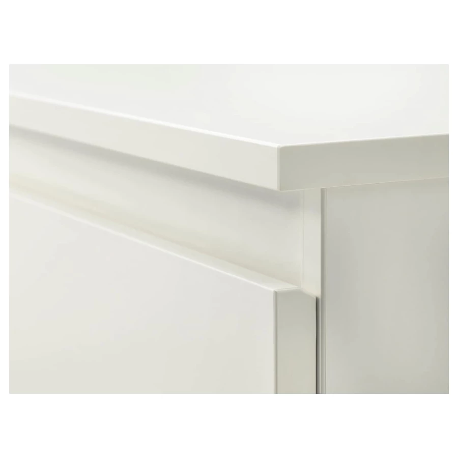 Комбинация мебели для спальни - IKEA SLATTUM/KULLEN, 200x140см, белый, СЛАТТУМ/КУЛЛЕН ИКЕА (изображение №8)