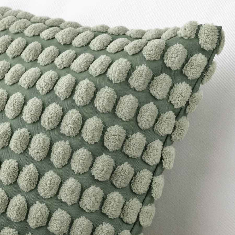 Чехол на подушку - SVARTPOPPEL  IKEA/ СВАРТПОППЕЛ ИКЕА, 50х50 см,  зеленый (изображение №3)