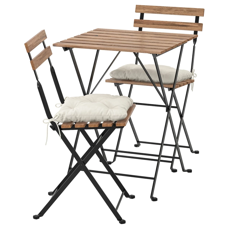 Складной комплект стула и стола - TÄRNÖ /TАRNО IKEA/ТЭРНО ИКЕА, 93х39х9 см, коричневый/ белый (изображение №1)