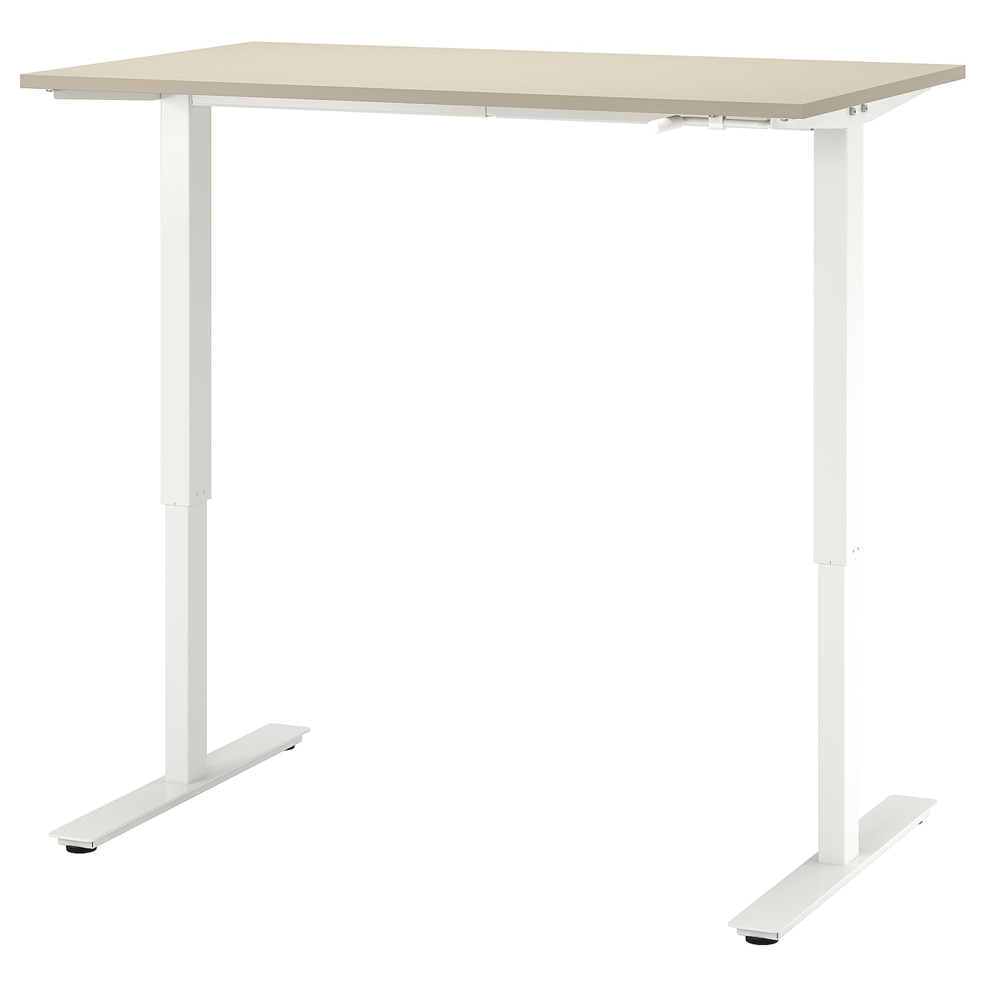 Письменный стол - IKEA TROTTEN, 120х70х72-122 см, бежевый/белый, ТРОТТЕН ИКЕА