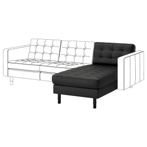 Кушетка - IKEA LANDSKRONA/ЛАНДСКРОНА ИКЕА, 78х158х78 см, черный