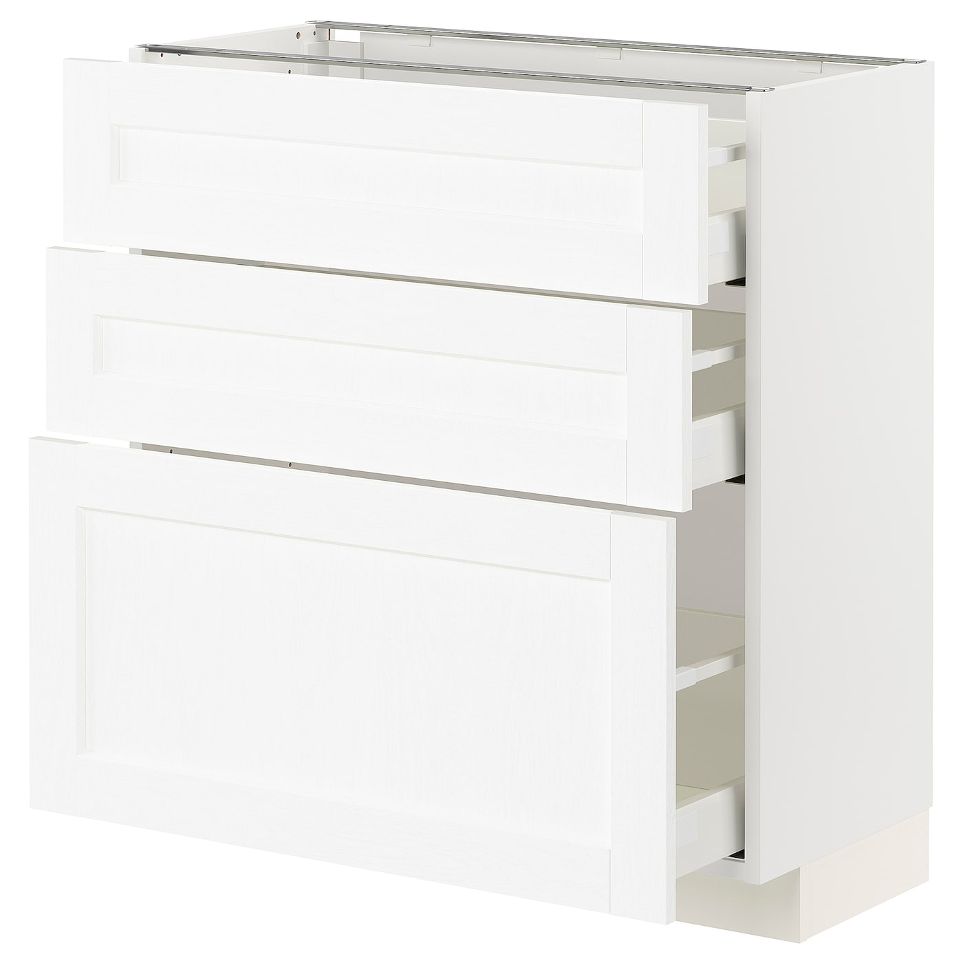 Напольный шкаф - IKEA METOD MAXIMERA, 88x39,5x80см, белый, МЕТОД МАКСИМЕРА ИКЕА