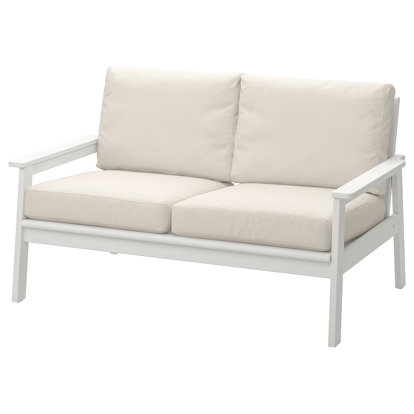 2-местный диван - IKEA BONDHOLMEN/БОНДХОЛЬМЕН ИКЕА, 88х81х139 см, белый