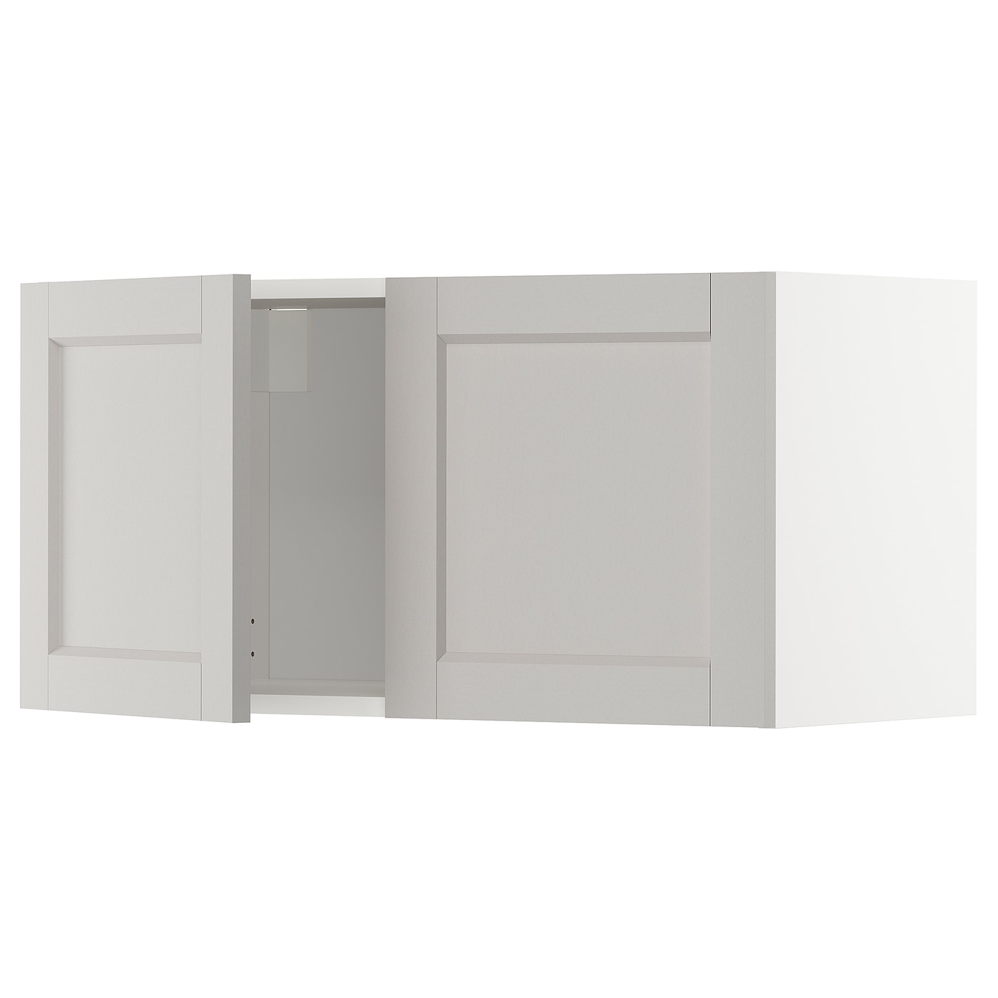 Навесной шкаф - METOD IKEA/ МЕТОД ИКЕА, 40х80 см, белый/светло-серый