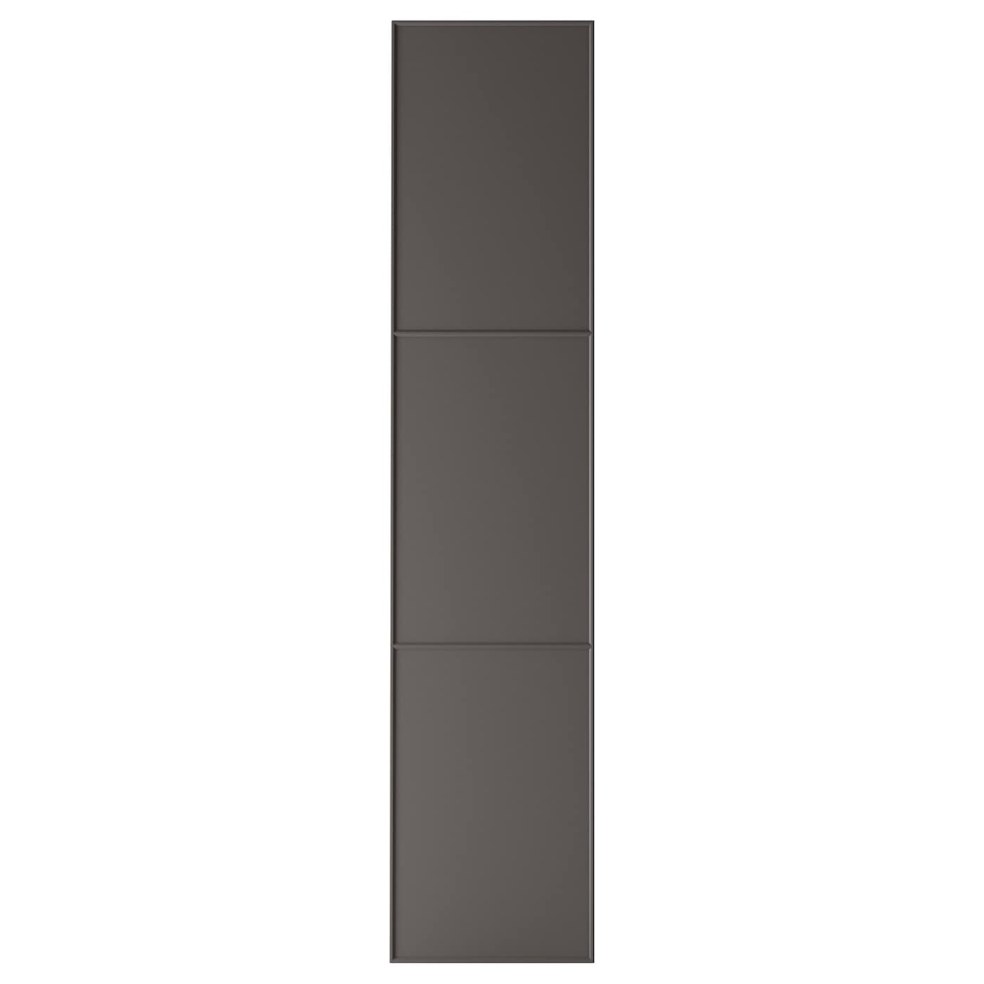Дверь с петлями - IKEA MERÅKER/MARAKER/МАРОКЕР ИКЕА, 230х50 см, темно-серый