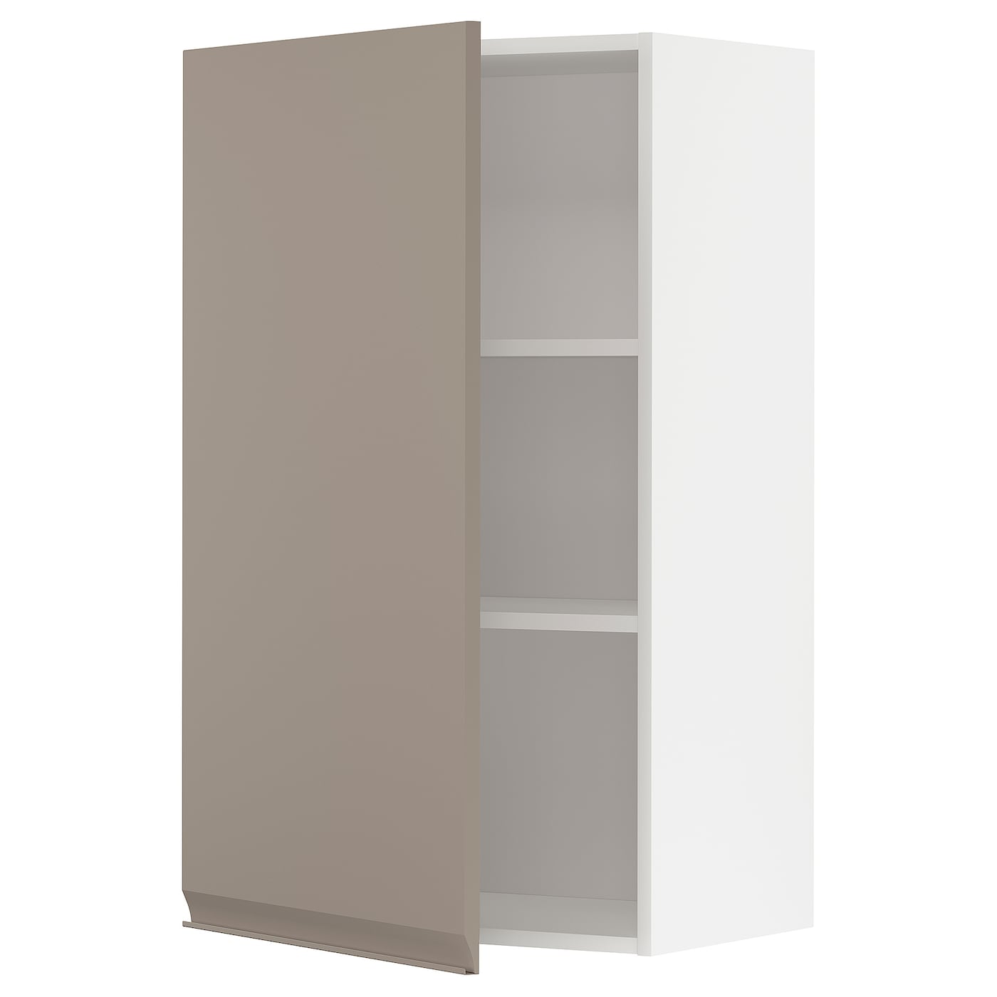 Навесной шкаф с полкой - METOD IKEA/ МЕТОД ИКЕА, 100х60 см, белый/светло-коричневый