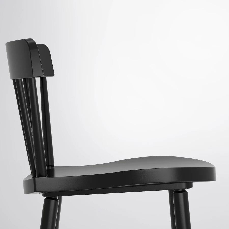 Барный стул - IKEA NORRARYD/ИКЕА НОРРАРИД,  46х47х103 см, черный (изображение №3)
