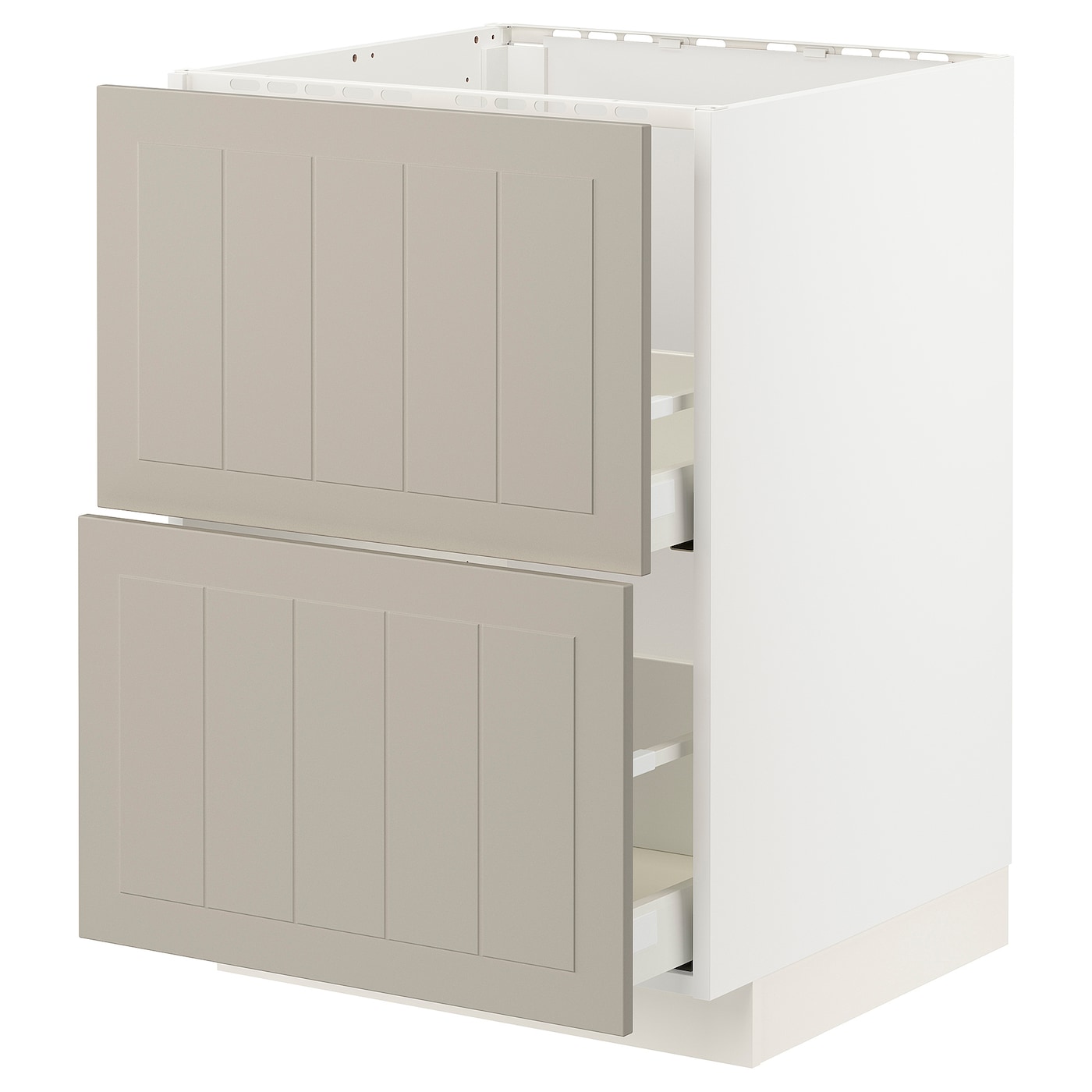 Напольный шкаф - METOD / MAXIMERA IKEA/ МЕТОД/ МАКСИМЕРА ИКЕА,  60х60 см, белый/бежевый