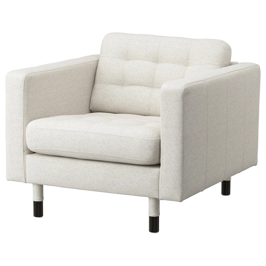 Кресло - IKEA LANDSKRONA, 89х89х78 см, белый, ЛАНДСКРУНА ИКЕА (изображение №1)