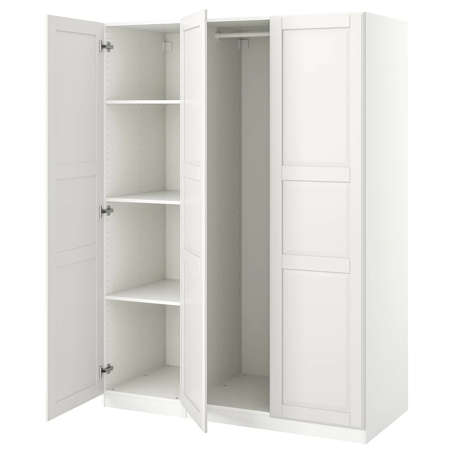 Гардероб - IKEA PAX/TYSSEDAL / ПАКС/ТИССЕДАЛЬ ИКЕА, 150x60x201 см ,белый (изображение №1)