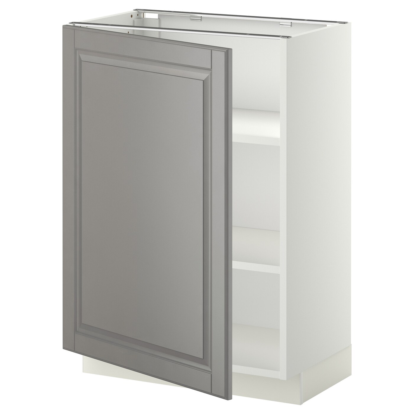 Напольный кухонный шкаф  - IKEA METOD, 88x39,5x60см, белый/серый, МЕТОД ИКЕА