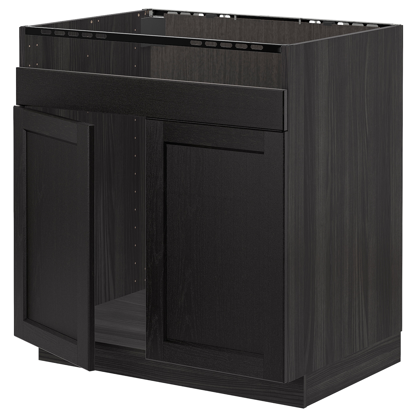 Шкаф под раковину /3 шт/2 шт - METOD / HAVSEN  IKEA/ МЕТОД/ХАВСЕН/ИКЕА, 88х80 см,  черный