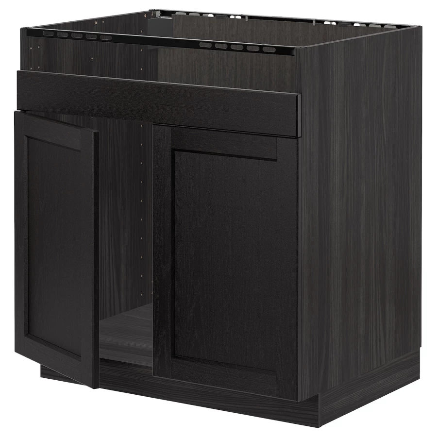 Шкаф под раковину /3 шт/2 шт - METOD / HAVSEN  IKEA/ МЕТОД/ХАВСЕН/ИКЕА, 88х80 см,  черный (изображение №1)