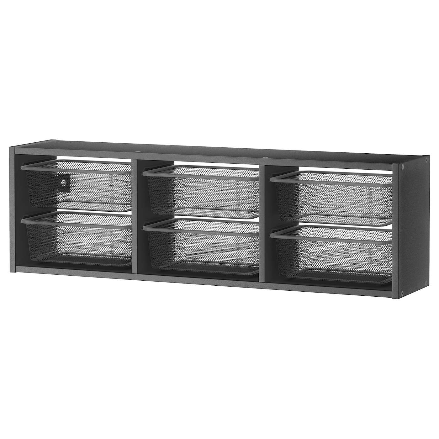 Навесной шкаф - TROFAST/ТРОФАСТ ИКЕА, 30х21х99 см, серый