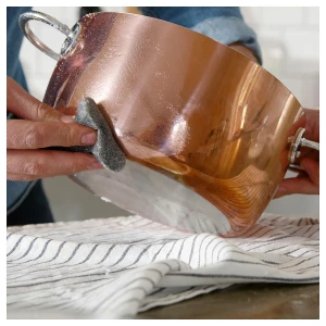 Второе фото. Кастрюля с крышкой - IKEA FINMAT, 3 л, медный/серебристый, ФИНМАТ ИКЕА