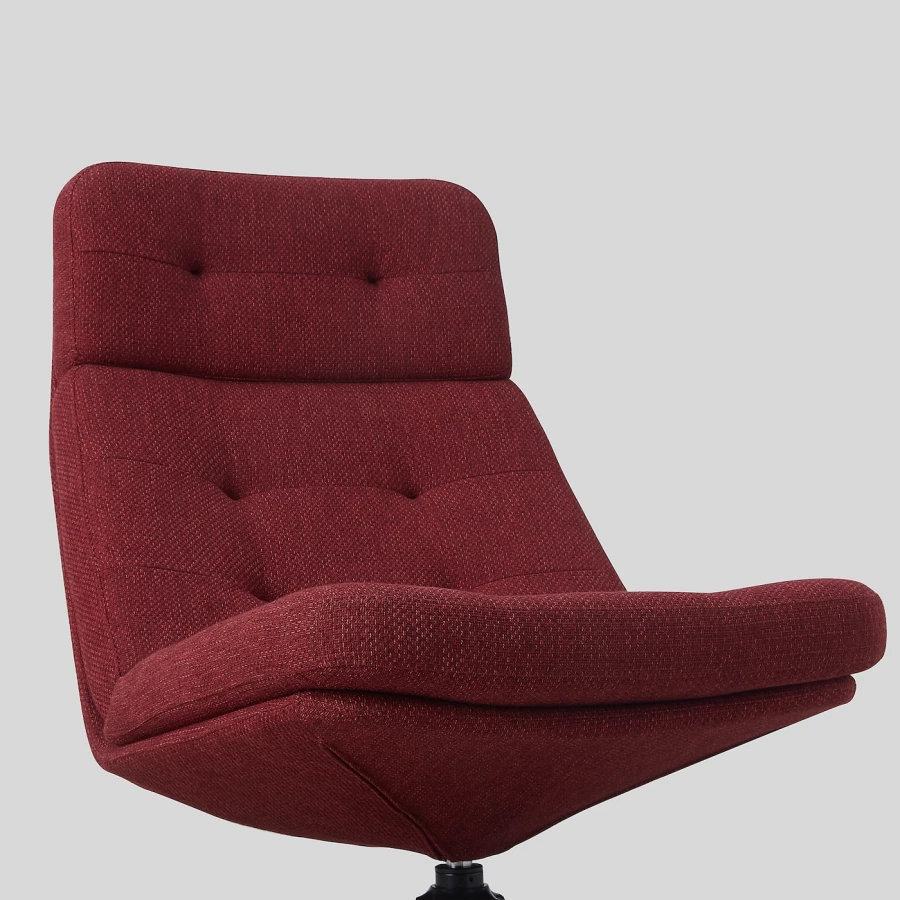 Вращающееся кресло - IKEA HAVBERG, 66х99х92 см, красный, ХАВБЕРГ ИКЕА (изображение №4)