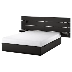 NORDLI Каркас кровати с контейнером и матрасом ИКЕА
