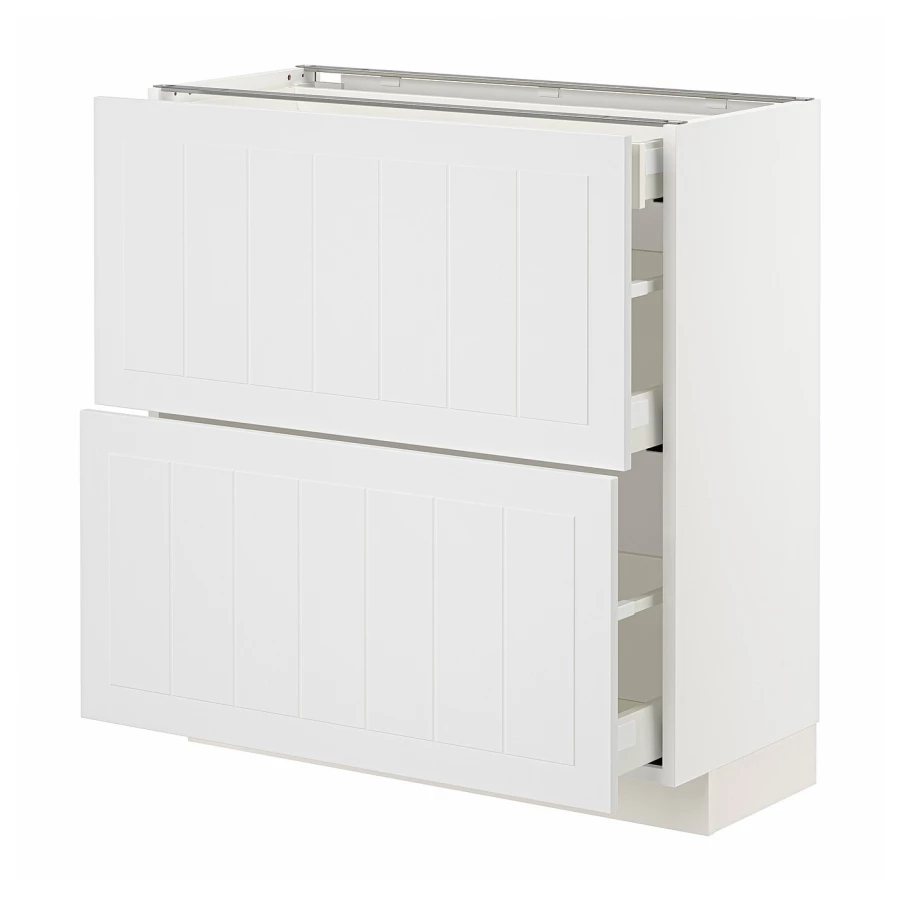 Напольный шкаф - IKEA METOD MAXIMERA, 88x39,5x80см, белый, МЕТОД МАКСИМЕРА ИКЕА (изображение №1)