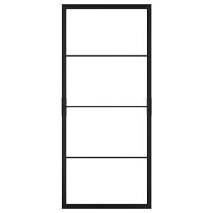 Коробка раздвижной двери - SKYTTA IKEA/ СКЮТТА ИКЕА, 231х102 см, черный